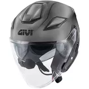 Givi X29 FIBRA Matt Titanium Jet Motorcycle Мотошлем