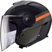 Caberg SOHO ZEPHYR Jet Motorcycle Мотошлем Matt Black Military Green Orange