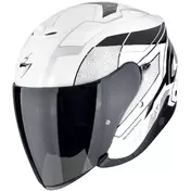 Scorpion EXO-Z1 VUE Jet Motorcycle Мотошлем White Black Silver