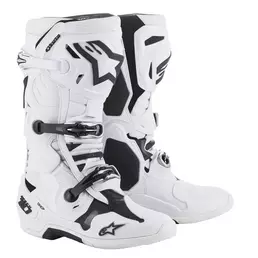 Cross Enduro Motorcycle мотоботинки Alpinestars TECH 10 White Black