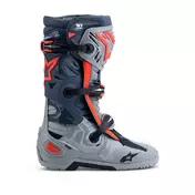 Alpinestars Tech 10 Enduro мотоботинки Grey Red Fluo Серый