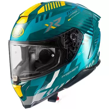 Premier Integral Motorcycle Мотошлем HYPER XR21 Blue Yellow