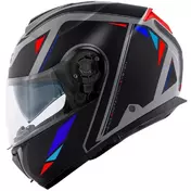 Givi X26 Square Modular Motorcycle Мотошлем P/J Matt Grey Black Red Blue