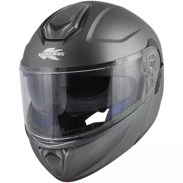 Kappa KV50 B Solid Matt Titanium Modular Motorcycle Мотошлем