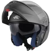 Kappa KV50 B Solid Matt Titanium Modular Motorcycle Мотошлем