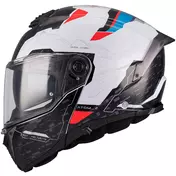 Mt Мотошлемs ATOM 2 SV HIGHLANDS A7 Modular Motorcycle Мотошлем P/J White Blue Red Gloss