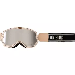 Vintage Motorcycle маска Mask Origin FLORENCE Radical Black Silver Mirror Lens