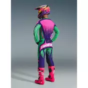Alpinestars TECHSTAR NOMUR Cross Enduro Motorcycle мотоштаны, Deep Purple, Green, Fluorescent Pink
