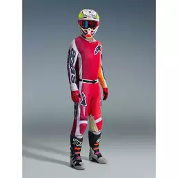 Alpinestars RACER PORTL Motocross Enduro мотоштаны Red Light Grey Dark Grey