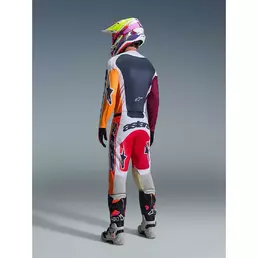 Alpinestars RACER PORTL Motocross Enduro мотоштаны Red Light Grey Dark Grey