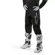 Alpinestars FLUID GRAPHITE Cross Enduro Motorcycle мотоштаны Silver Black