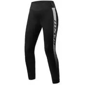 Rev'it Talia Ladies Black White Cropped Motorcycle Leggings