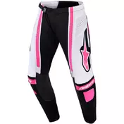 Alpinestars STELLA TECHSTAR NOMUR Women's Cross Enduro Motorcycle мотоштаны Black White Fuchsia