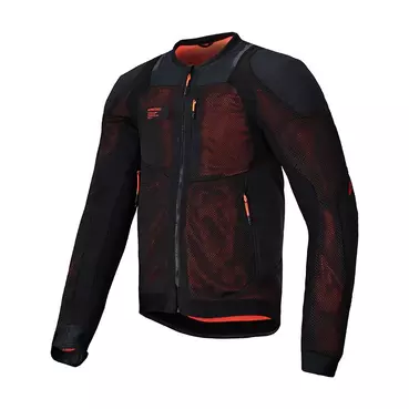 Alpinestars Troop Air Pro мотокуртка Black Red Fluo Красный