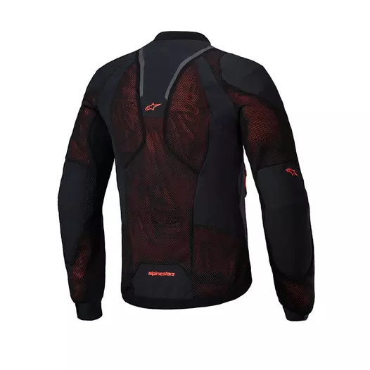 Alpinestars Troop Air Pro мотокуртка Black Red Fluo Красный