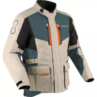 Bering SIBERIA Motorcycle мотокуртка Beige Grey Orange