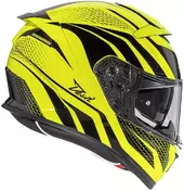 Integral Motorcycle Мотошлем in DEVIL PR FLUO Yellow Fluo Black Premier Fiber