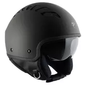 Tucano Urbano EL'FRESH 6.0 Matt Black Motorcycle Jet Мотошлем