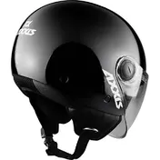 Axxis Jet Motorcycle Мотошлем of501b Square S Solid A1 Gloss Black