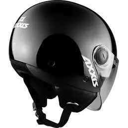 Axxis Jet Motorcycle Мотошлем of501b Square S Solid A1 Gloss Black
