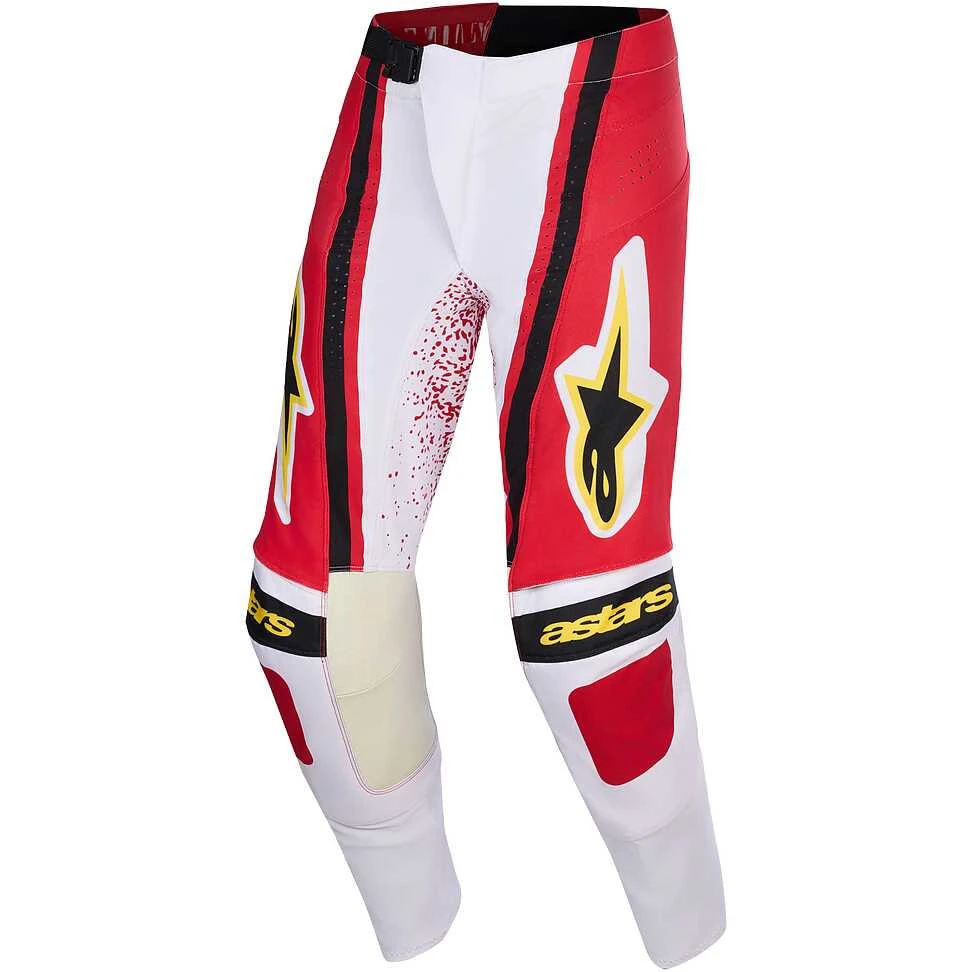 Alpinestars TECHSTAR NOMUR Cross Enduro Motorcycle мотоштаны Light Grey Red Black