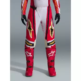 Alpinestars TECHSTAR NOMUR Cross Enduro Motorcycle мотоштаны Light Grey Red Black