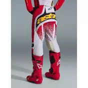 Alpinestars TECHSTAR NOMUR Cross Enduro Motorcycle мотоштаны Light Grey Red Black