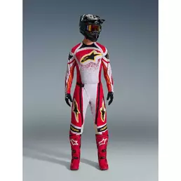 Alpinestars TECHSTAR NOMUR Cross Enduro Motorcycle мотоштаны Light Grey Red Black