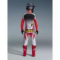 Alpinestars TECHSTAR NOMUR Cross Enduro Motorcycle мотоштаны Light Grey Red Black