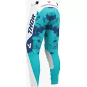 Thor Launchmode Bleach White/Light Blue Cross Enduro Motorcycle мотоштаны