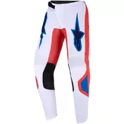 Alpinestars Youth Fluid Grid Kids' Cross Enduro Motorcycle мотоштаны, Orange, Light Blue, White
