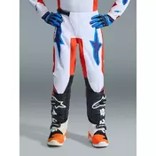 Alpinestars Youth Fluid Grid Kids' Cross Enduro Motorcycle мотоштаны, Orange, Light Blue, White