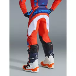 Alpinestars Youth Fluid Grid Kids' Cross Enduro Motorcycle мотоштаны, Orange, Light Blue, White