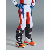 Alpinestars Youth Fluid Grid Kids' Cross Enduro Motorcycle мотоштаны, Orange, Light Blue, White