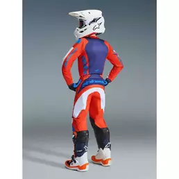 Alpinestars Youth Fluid Grid Kids' Cross Enduro Motorcycle мотоштаны, Orange, Light Blue, White