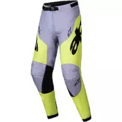 Alpinestars RACER VEIL Cross Enduro Motorcycle мотоштаны Grey Fluorescent Yellow