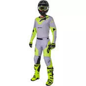 Alpinestars RACER VEIL Cross Enduro Motorcycle мотоштаны Grey Fluorescent Yellow