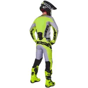 Alpinestars RACER VEIL Cross Enduro Motorcycle мотоштаны Grey Fluorescent Yellow