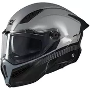 Axxis Modular Motorcycle Мотошлем fu409 SV Ghostfighter Bitone C2 Gloss Black Grey