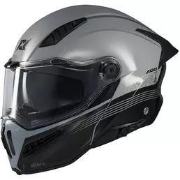 Axxis Modular Motorcycle Мотошлем fu409 SV Ghostfighter Bitone C2 Gloss Black Grey