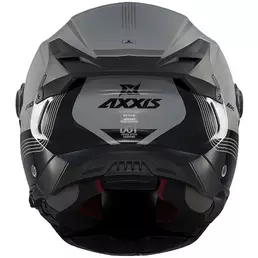 Axxis Modular Motorcycle Мотошлем fu409 SV Ghostfighter Bitone C2 Gloss Black Grey