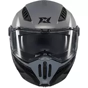 Axxis Modular Motorcycle Мотошлем fu409 SV Ghostfighter Bitone C2 Gloss Black Grey
