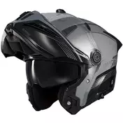 Axxis Modular Motorcycle Мотошлем fu409 SV Ghostfighter Bitone C2 Gloss Black Grey