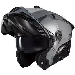 Axxis Modular Motorcycle Мотошлем fu409 SV Ghostfighter Bitone C2 Gloss Black Grey