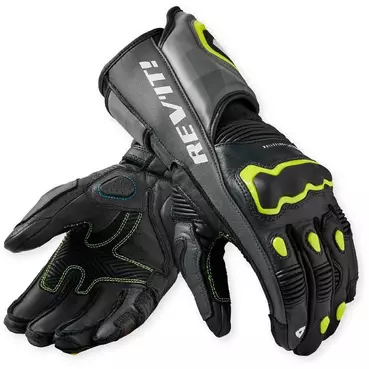 Rev'it Quantum 3 Motorcycle мотоперчатки Grey Neon Yellow