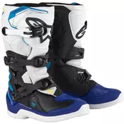 Alpinestars TECH 3S YOUTH Child Cross Enduro Motorcycle мотоботинки Black White Blue Enamel