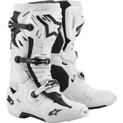 Cross Enduro Motorcycle мотоботинки Alpinestars TECH 10 SUPERVENTED White Black