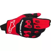 Alpinestars PRO-DURA Bright Red/Black Cross Enduro мотоперчатки