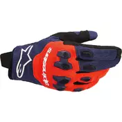 Alpinestars PRO-DURA Navy Hot Orange White Cross Enduro Motorcycle мотоперчатки