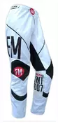 Motorcycle Cross мотоштаны Enduro FM Racing Vintage X24 White Black